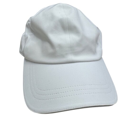 lululemon athletica Accessories - Lululemon White Fast And Free Running Hat Strapback Sports Cap
